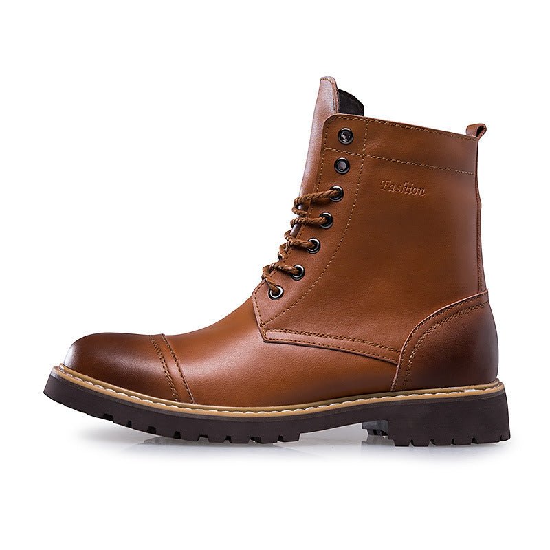 LuckBoots Leather Martin Boots for Men - My Store