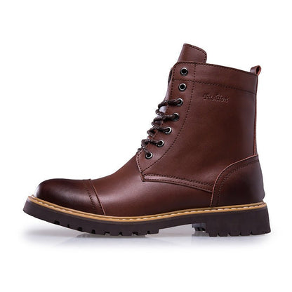 LuckBoots Leather Martin Boots for Men - My Store