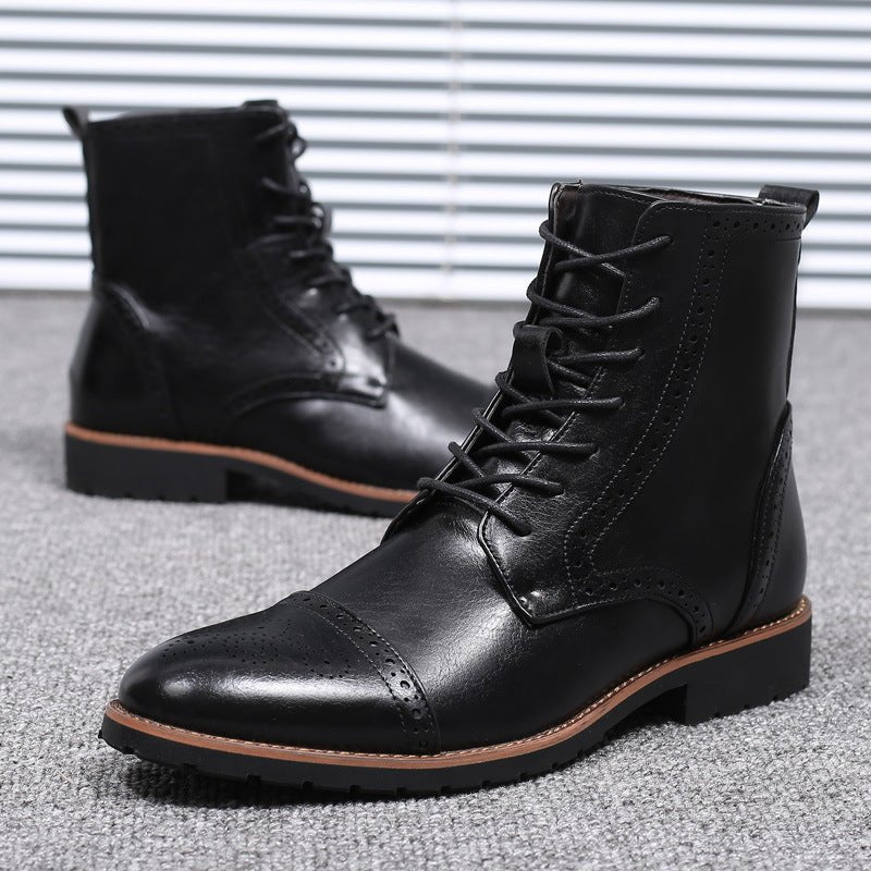 LuckBoots Plus size British style men's boots - My Store