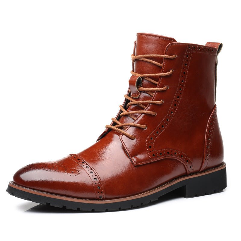 LuckBoots Plus size British style men's boots - My Store